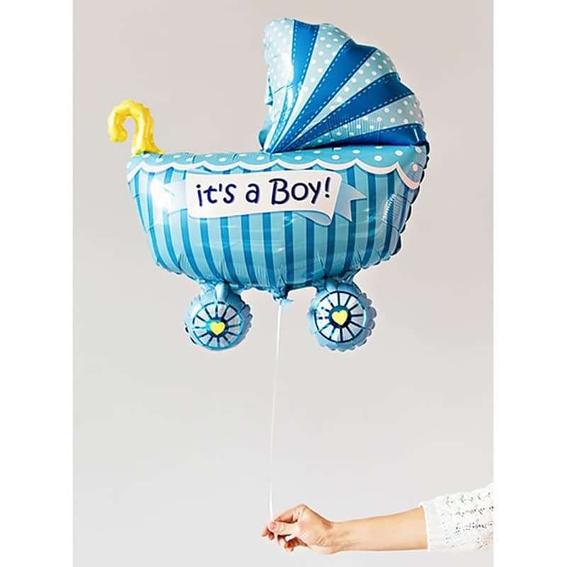 Шарик «Коляска голубая «It's a Boy» картинка 2