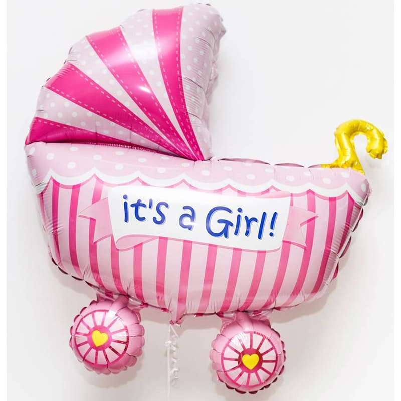 Шарик «Коляска розовая «It's a Girl» картинка 2