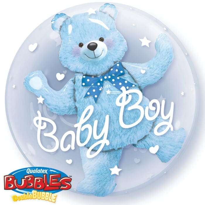 Голубой мишка «Baby Boy» шарик инсайдер картинка