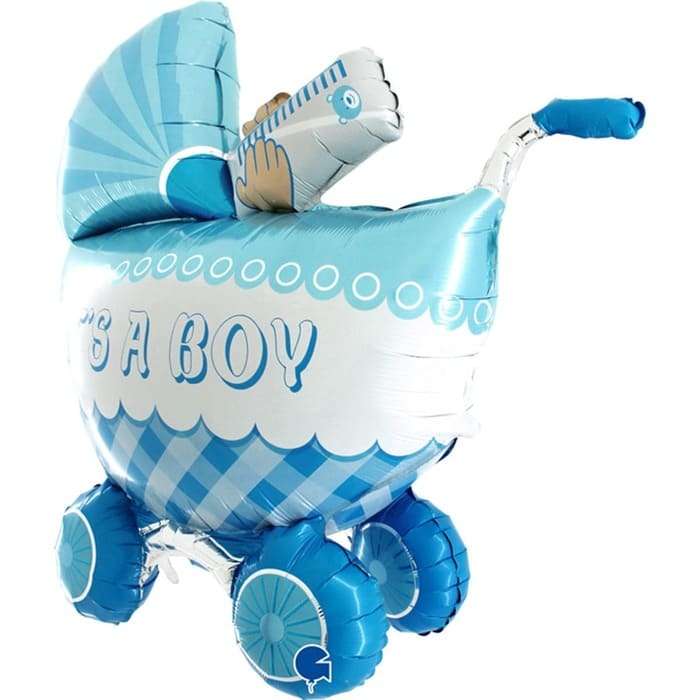 Коляска «It's a Boy» объемный шарик из фольги картинка