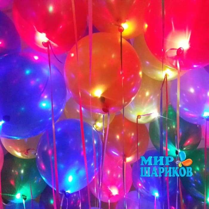 Светящиеся разноцветные шарики металлик картинка
