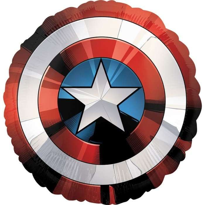 Щит Капитана Америка шарик из фольги картинка