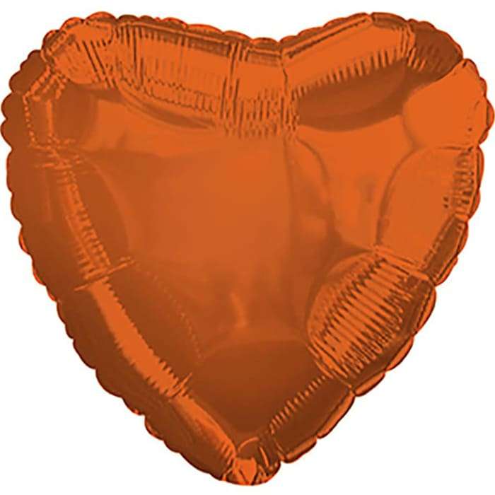 Терракотовое сердце металлик 18 дюймов картинка