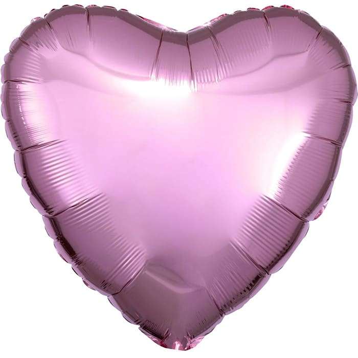 Шарик «Розовое сердце» с гелием, 18 дюймов картинка