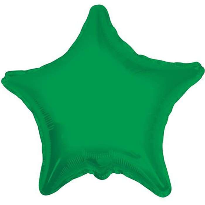 Зелёная звезда, шарик 22 дюйма картинка 2