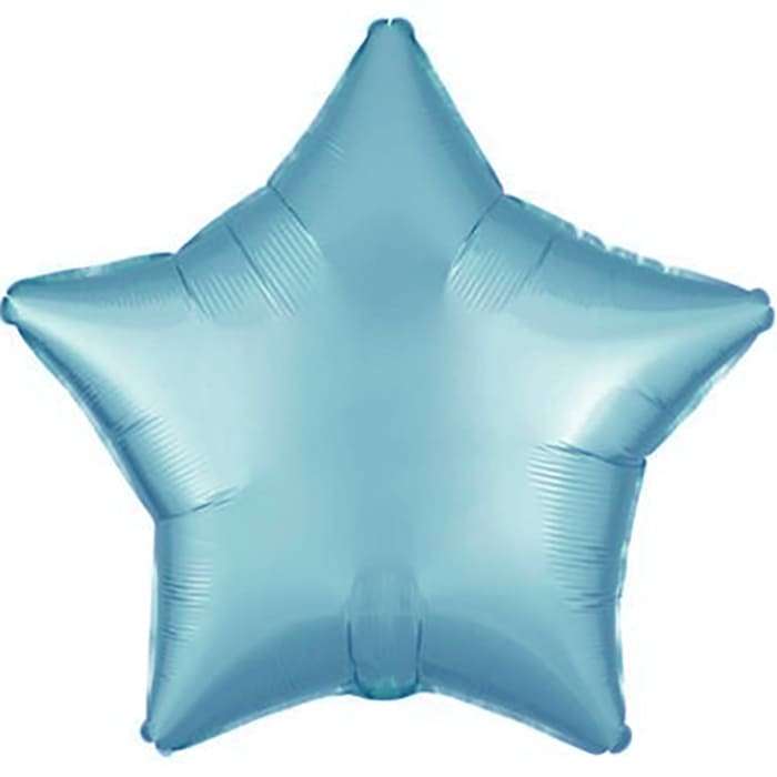 Голубая звезда шарик, 18 дюймов картинка