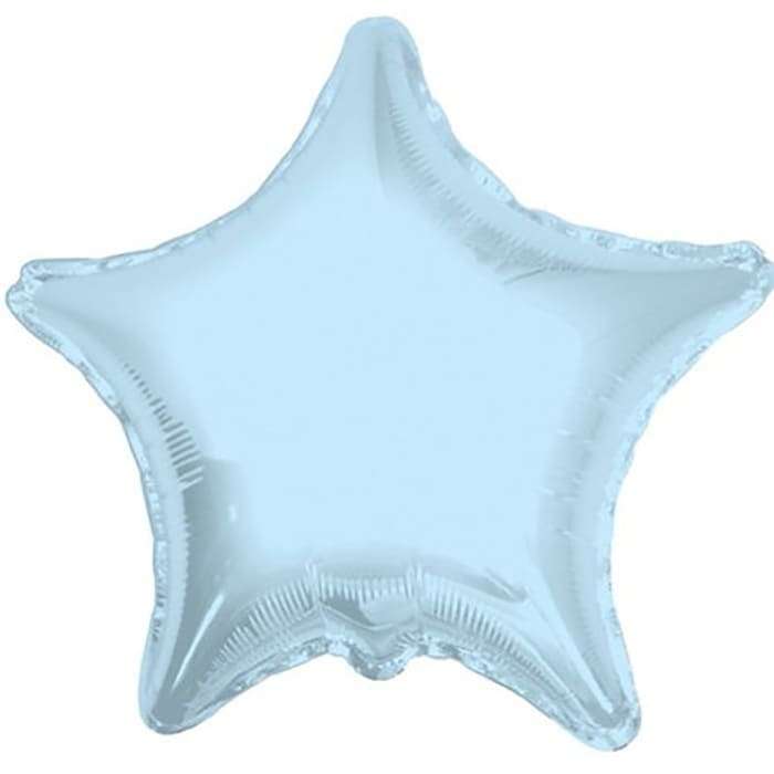 Голубая звезда шарик, 22 дюйма картинка