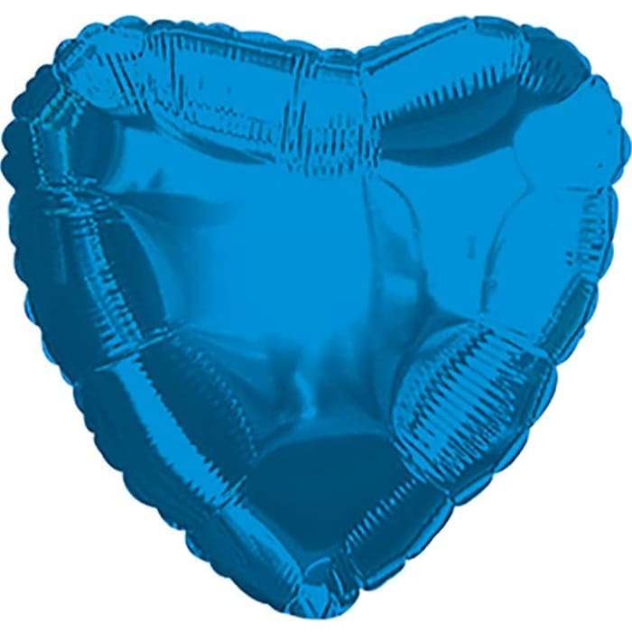 Синее сердце шарик 18 дюймов картинка 3