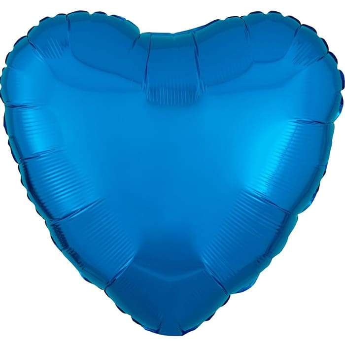Синее сердце шарик 18 дюймов картинка