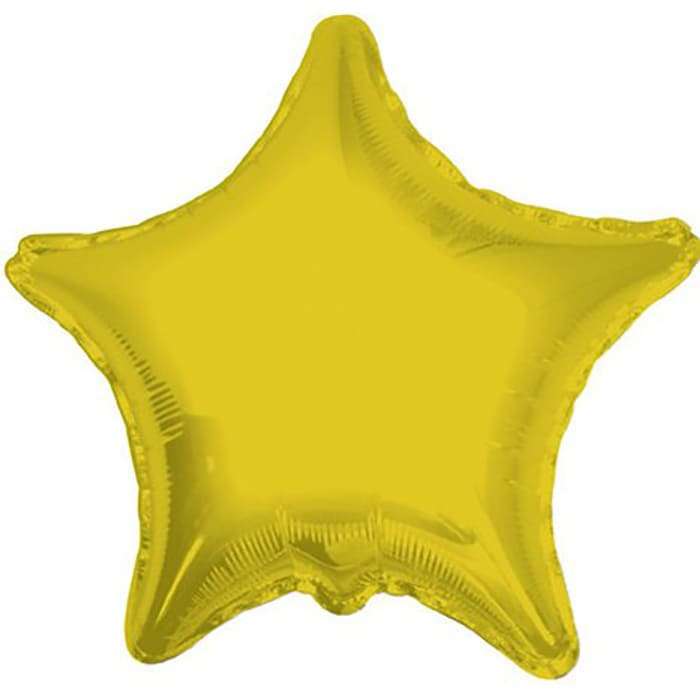 Золотая звезда шарик, 22 дюйма картинка 2