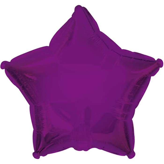 Фиолетовая звезда шарик, 18 дюймов картинка 2