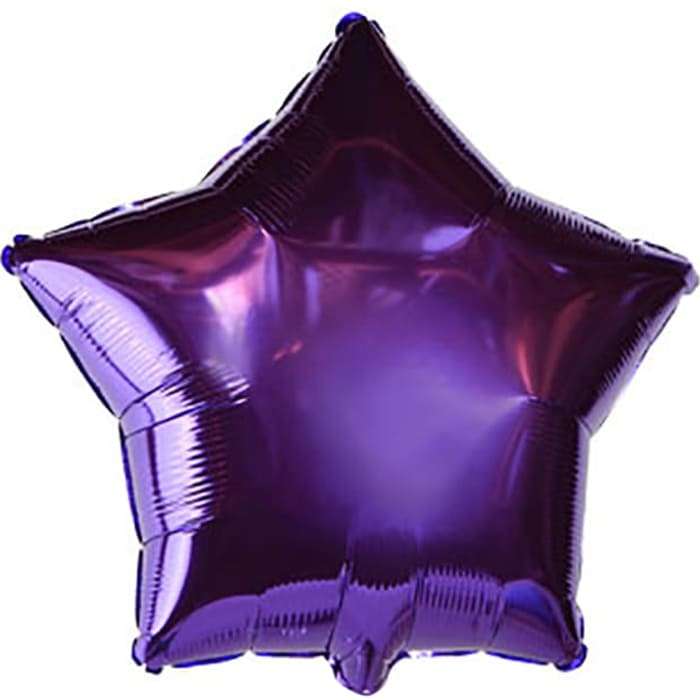 Фиолетовая звезда шарик, 18 дюймов картинка