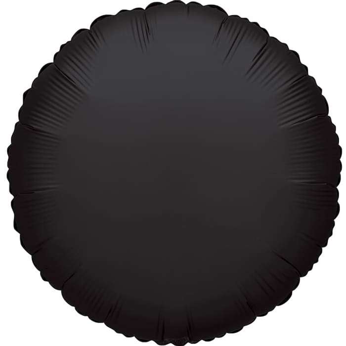 Чёрный круглый шарик, 18 дюймов картинка 2
