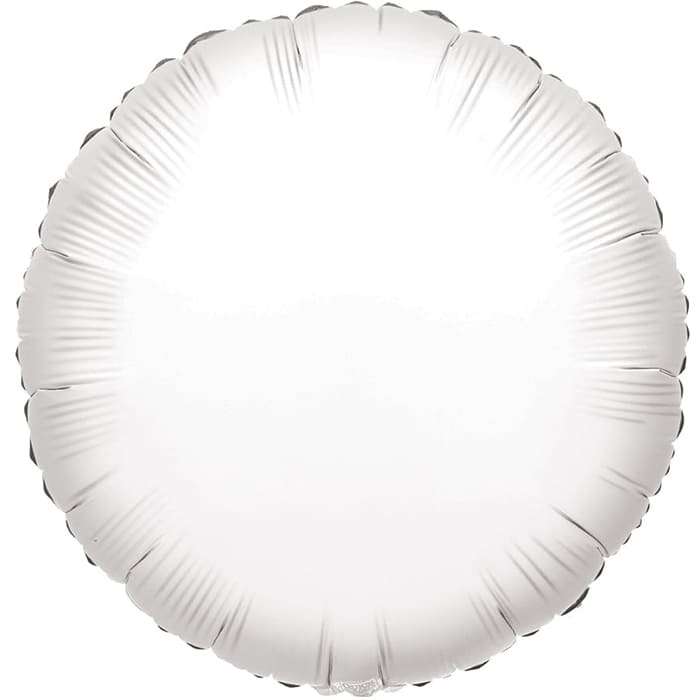 Белый круглый шарик, 18 дюймов картинка