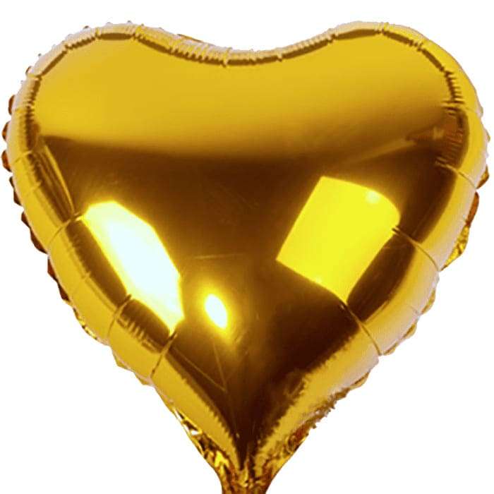 Золотое сердце шарик, 18 дюймов картинка 2