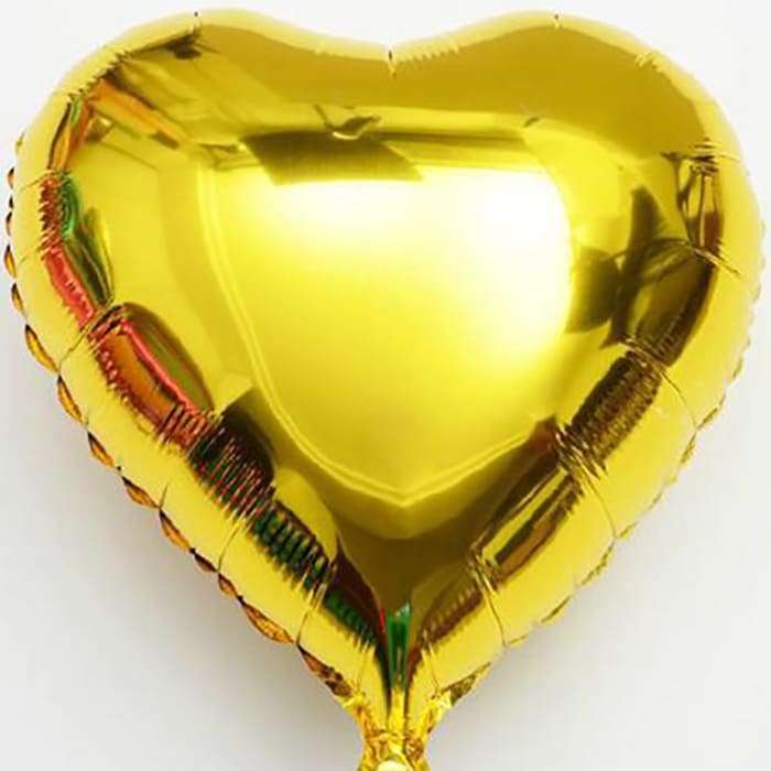 Золотое сердце шарик, 18 дюймов картинка