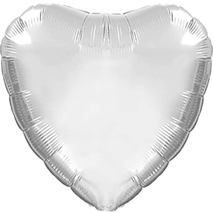 Серебро платиновое сердце шарик, 18 дюймов картинка