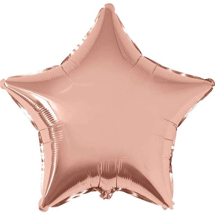 Звезда ''Розовое золото'' шарик, 18 дюймов картинка