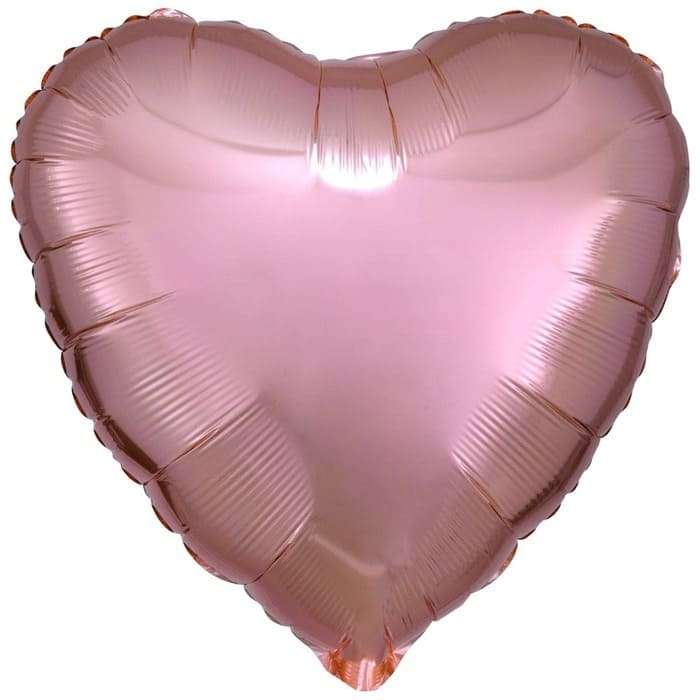 Сердце ''Розовое золото'' шарик, 18 дюймов картинка 2