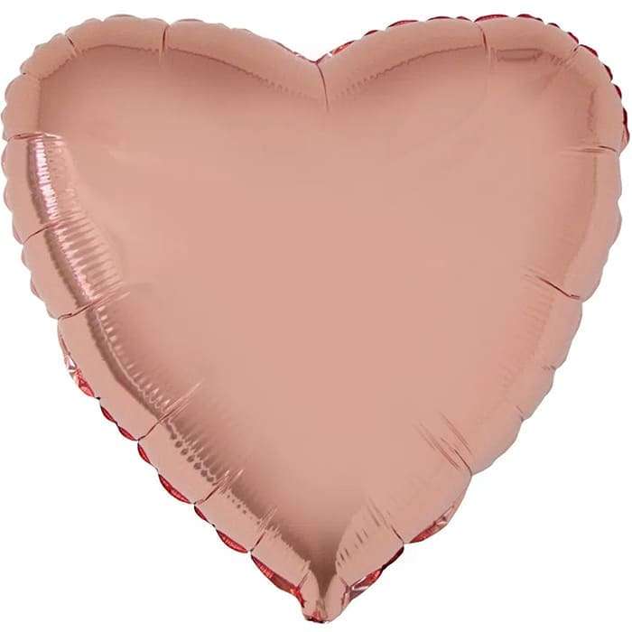 Сердце ''Розовое золото'' шарик, 18 дюймов картинка