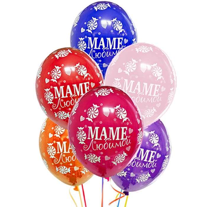 Воздушные шары «Любимой Маме», 35см картинка