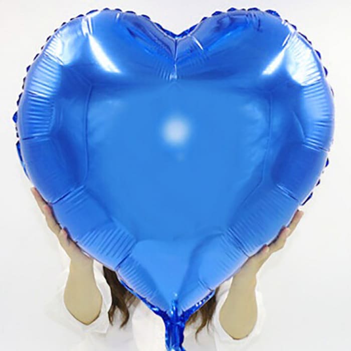 Большое синее сердце шарик 32-36 дюймов картинка
