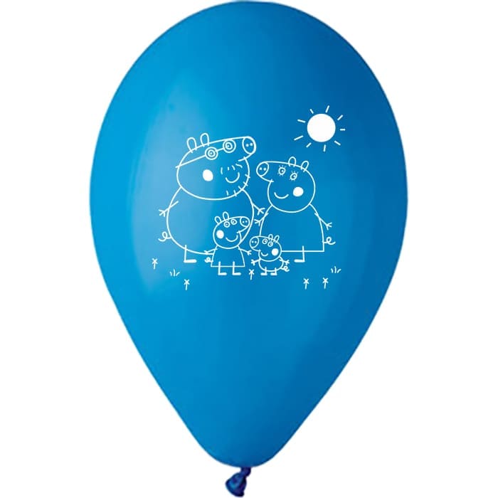 Синие шарики «Свинка Пеппа», 30 см картинка 3