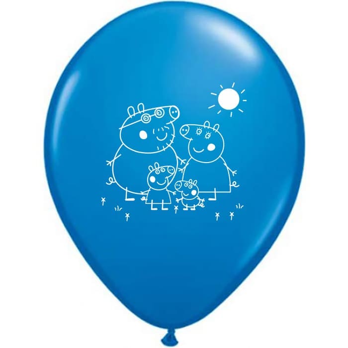 Синие шарики «Свинка Пеппа», 30 см картинка