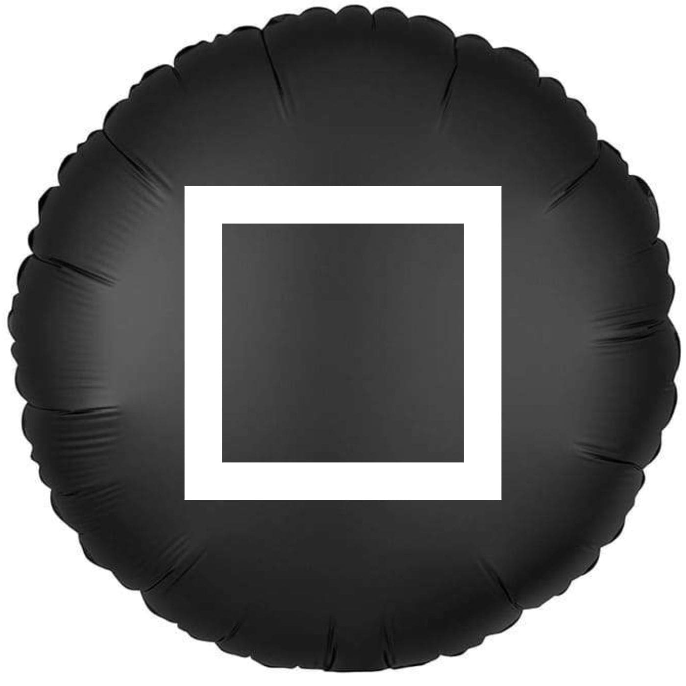 Чёрный шарик с белым квадратом «Игра в кальмара» картинка
