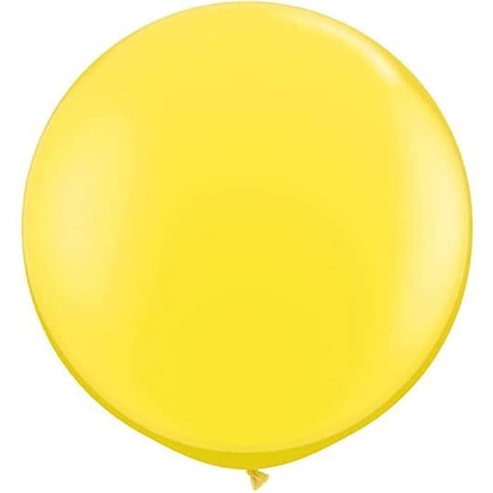 Жёлтый большой шар 80см картинка 2