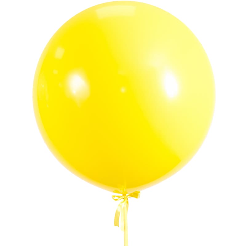 Жёлтый большой шар 80см картинка
